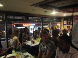 chat and check out the restaurant